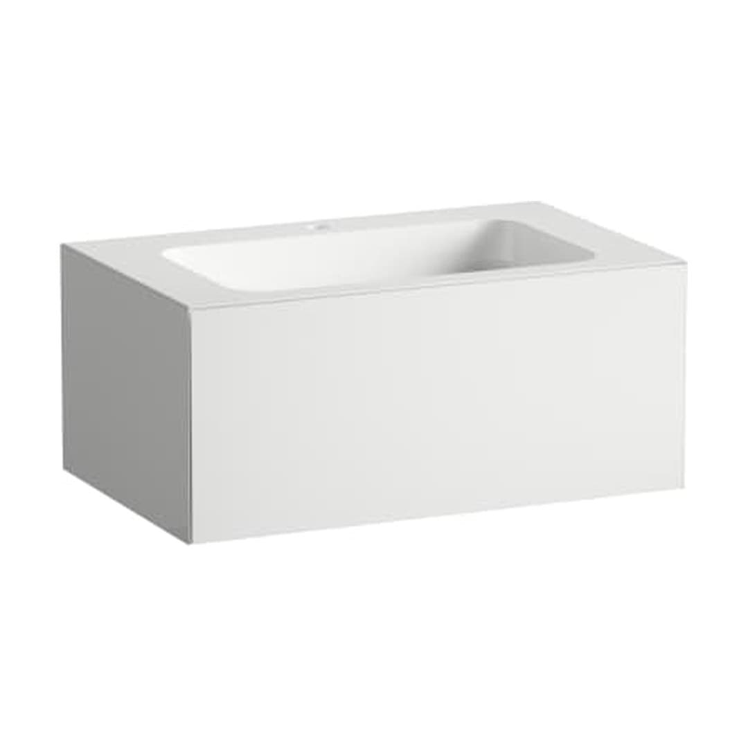 Laufen FOLIO – Νιπτήρας Κρεμαστός – 804×500 mm, 1 οπή – White, Silk-Matt Lacquer (H580FO35251111)