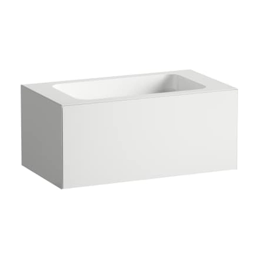Laufen FOLIO – Νιπτήρας Κρεμαστός – 804×450 mm, χωρίς οπή – White, Silk-Matt Lacquer (H580FO35251121)