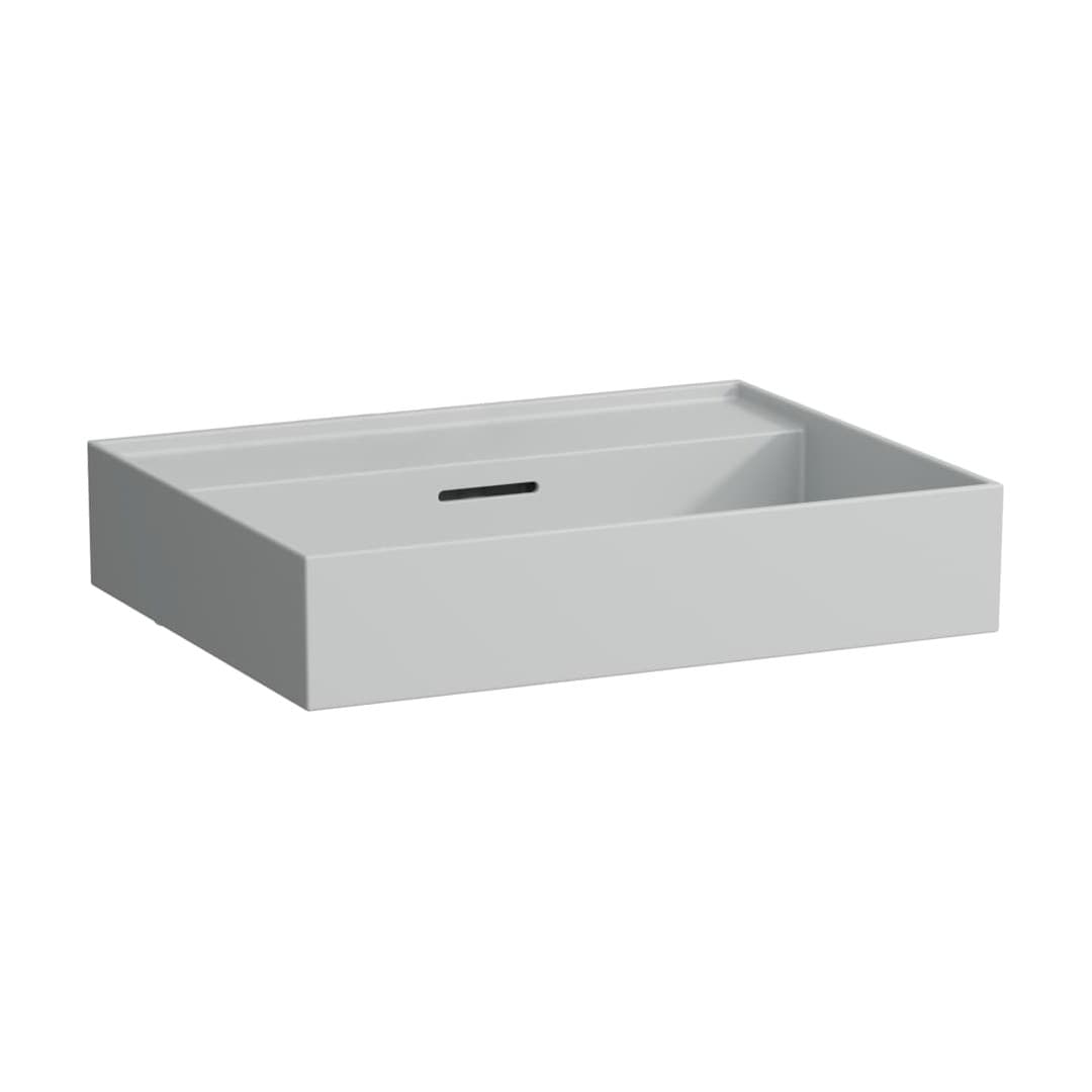 Laufen Kartell LAUFEN – Νιπτήρας Κρεμαστός – 600×460 mm, χωρίς οπή, με υπερχείλιση – Matt grey (H8103337591091)