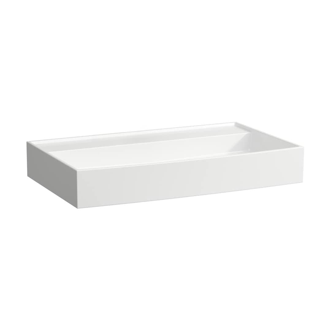 Laufen Kartell LAUFEN – Νιπτήρας Κρεμαστός – 800×460 mm, χωρίς οπή, χωρίς υπερχείλιση – White LCC (LAUFEN Clean Coat) (H8103364001121)