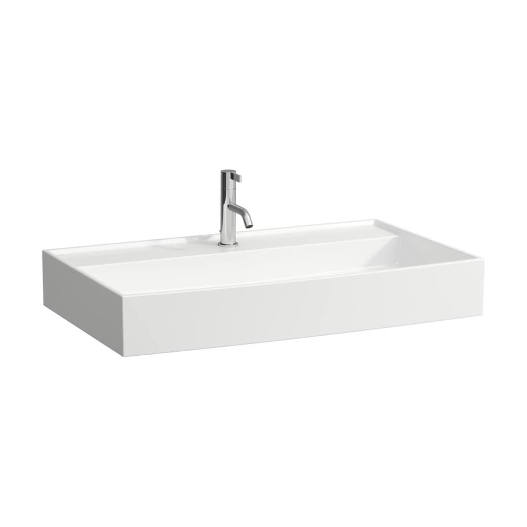 Laufen Kartell LAUFEN – Νιπτήρας Κρεμαστός – 800×460 mm, 1 οπή, χωρίς υπερχείλιση – White Matt (H8103367571111)