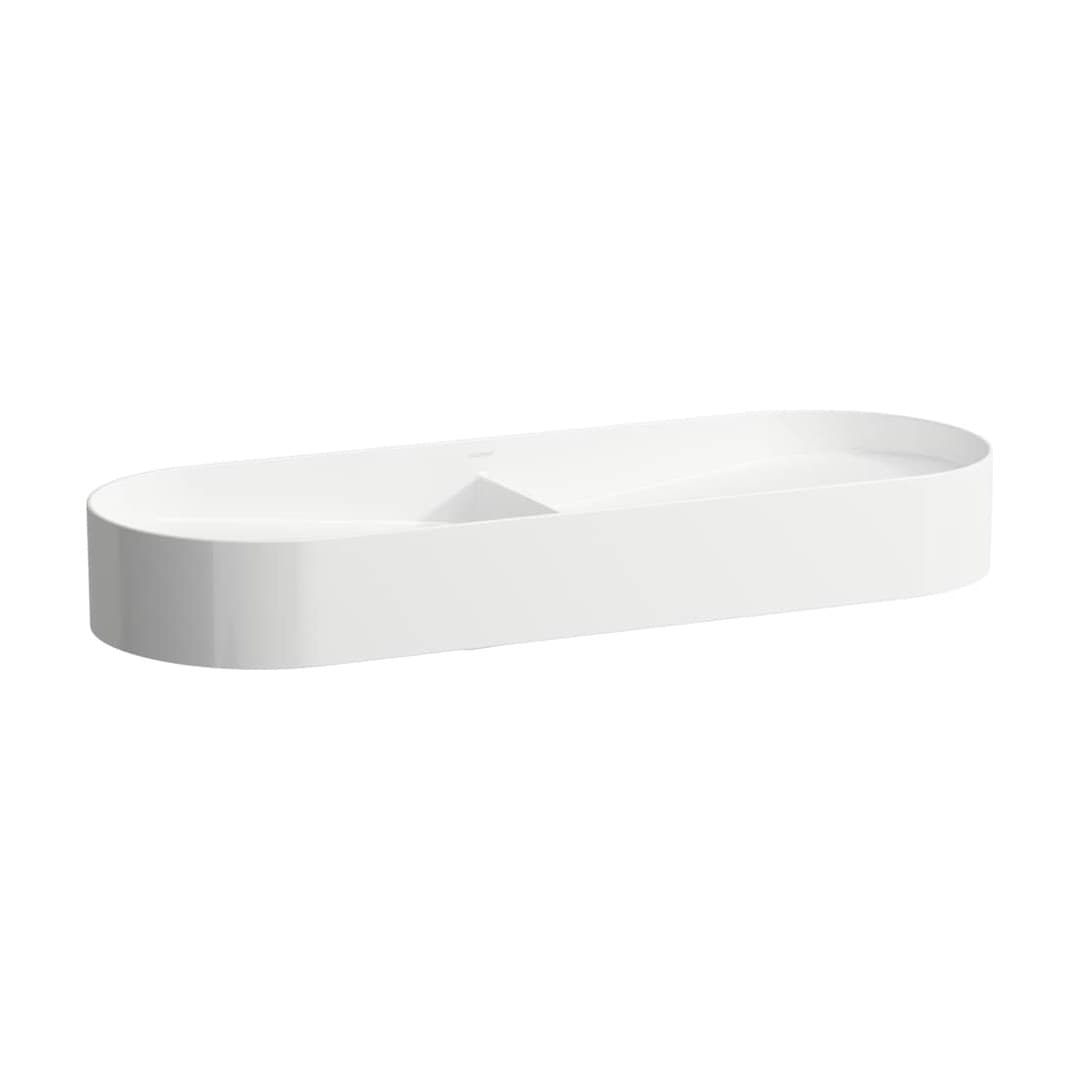 Laufen SONAR – Νιπτήρας Επικαθήμενος – 1000×370 mm, διπλός, μοντέλο H812348 – White LCC (LAUFEN Clean Coat) (H8123484001121)