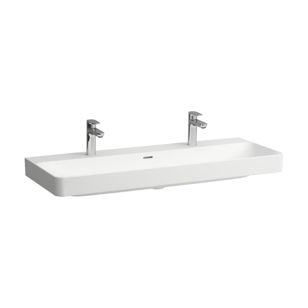Laufen PRO X – Νιπτήρας Κρεμαστός – 1200×465 mm, 2 οπές, διπλός – White Matt (H8148617571071)