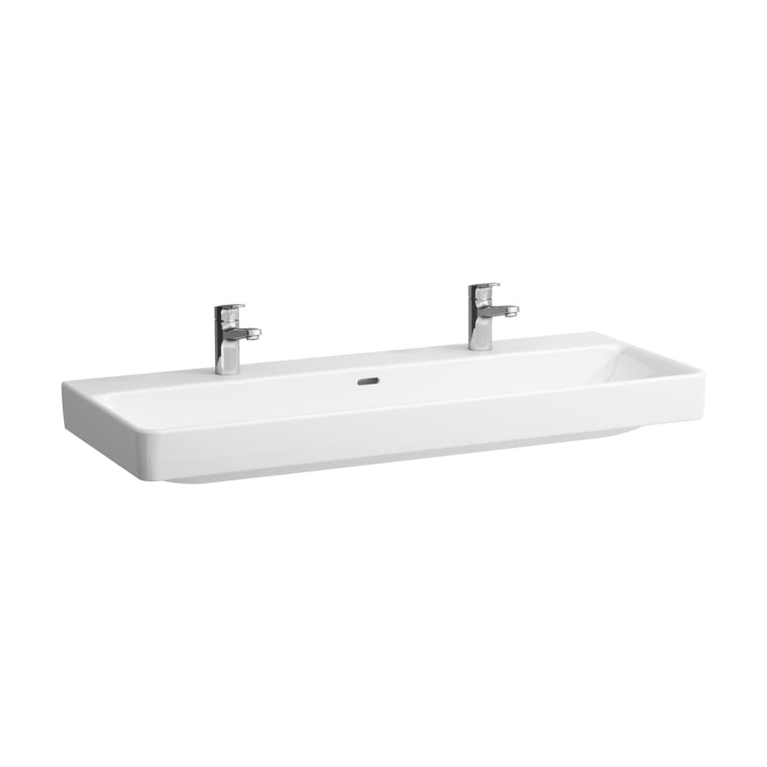 Laufen PRO S – Νιπτήρας Κρεμαστός – 1200×465 mm, 2 οπές, διπλός – White (H8149650001071)