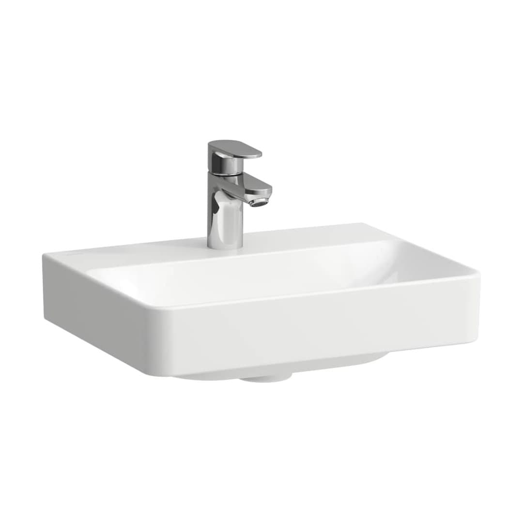 Laufen PRO X – Νιπτήρας Κρεμαστός – 450×340 mm, χωρίς οπή, με υπερχείλιση, μικρός – White LCC Active (LAUFEN Clean Coat Active) (H815861A001091)