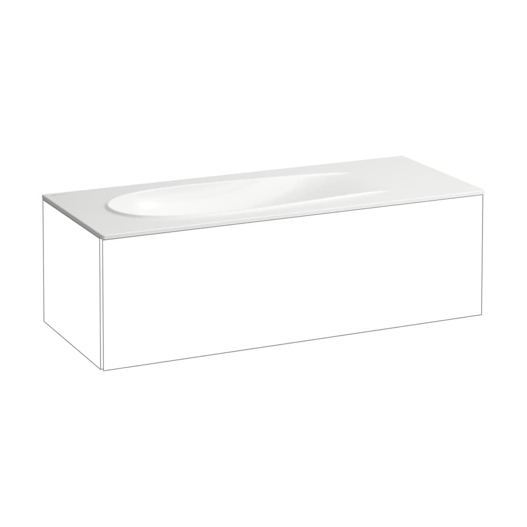 Laufen ILBAGNOALESSI – Νιπτήρας Επίπλου – 1 οπή – White LCC (LAUFEN Clean Coat) (H8179794001041)