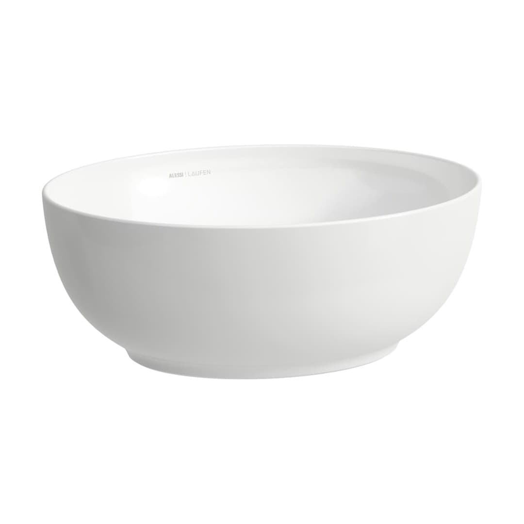 Laufen ILBAGNOALESSI – Νιπτήρας Επικαθήμενος – 450×380 mm, χωρίς υπερχείλιση – White LCC (LAUFEN Clean Coat) (H8189754001121)