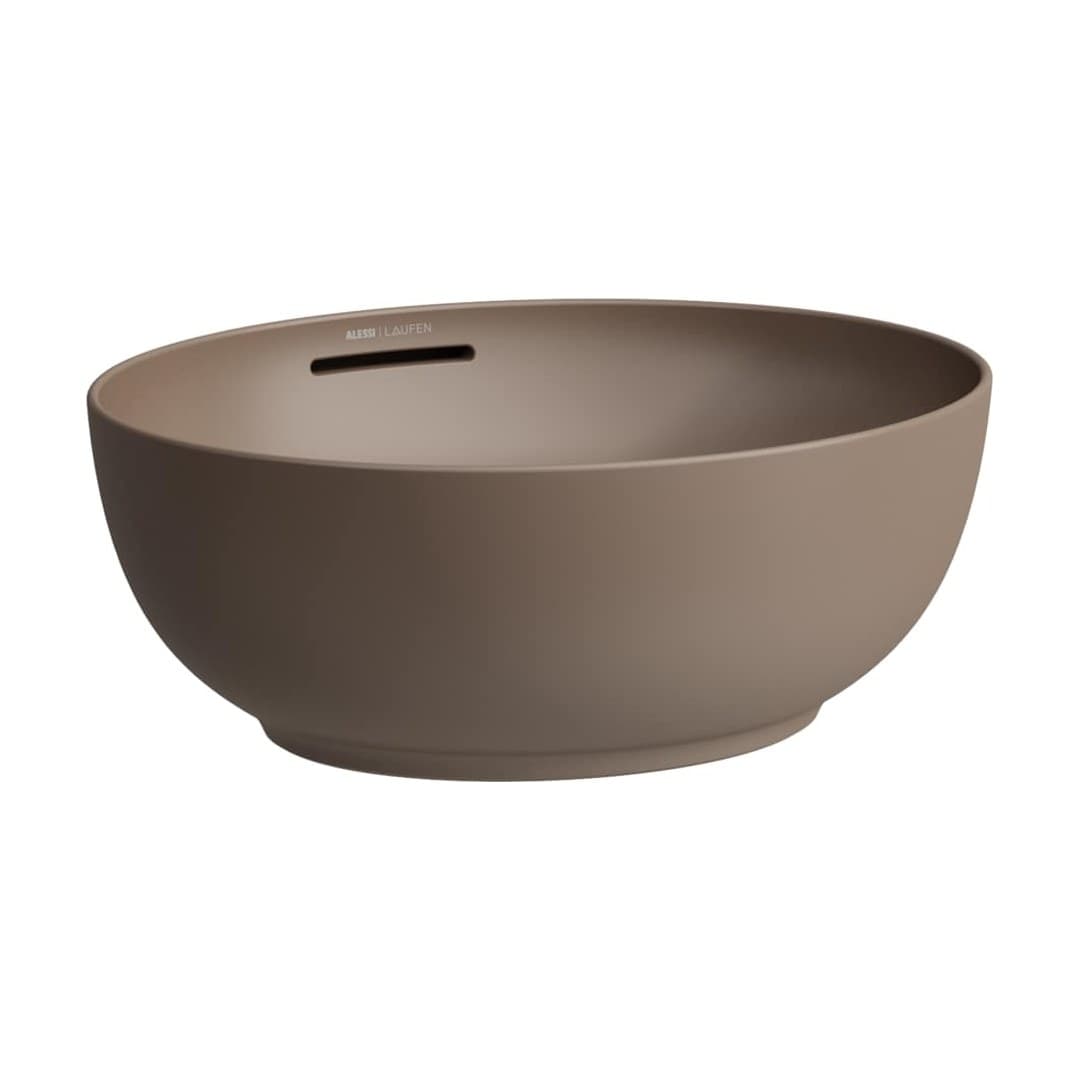 Laufen ILBAGNOALESSI – Νιπτήρας Επικαθήμενος – 450×405 mm, με υπερχείλιση – Caffè matt (H8189761881091)