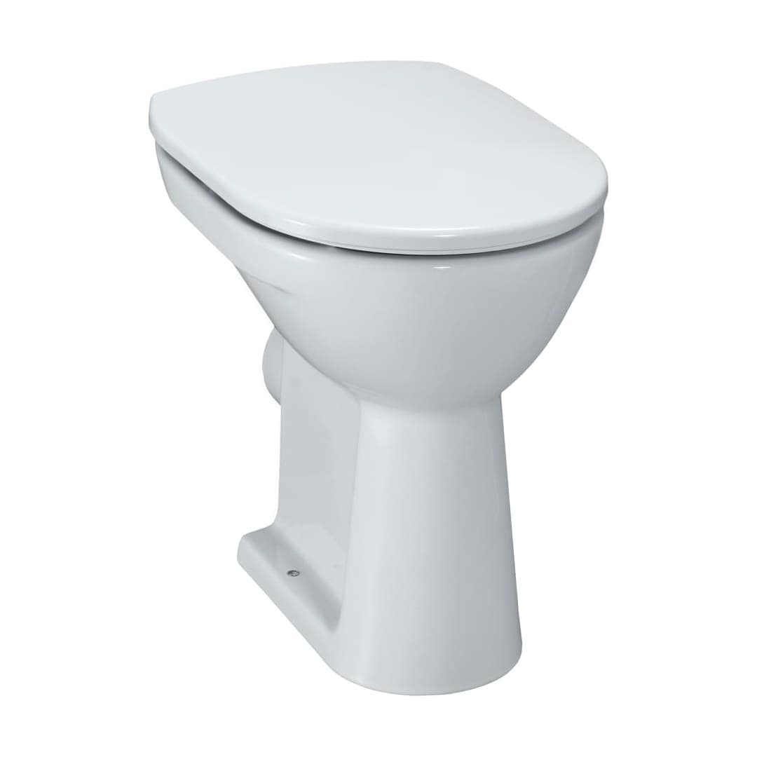 Laufen PRO – Λεκάνη Δαπέδου – 470×360 mm, comfort, washout, με χείλος έκπλυσης, οριζόντια αποχέτευση – White (H8259560000001)