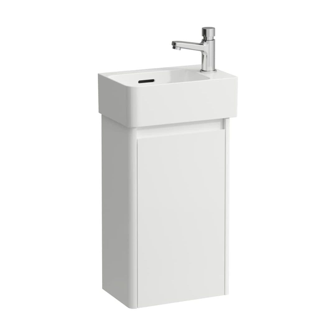Laufen VAL – Έπιπλο Νιπτήρα – 340 mm, 1 πόρτα δεξιά, σετ με νιπτήρα, με έπιπλο BASE 2.0, 1 οπή – White Matt (H8612802601061)