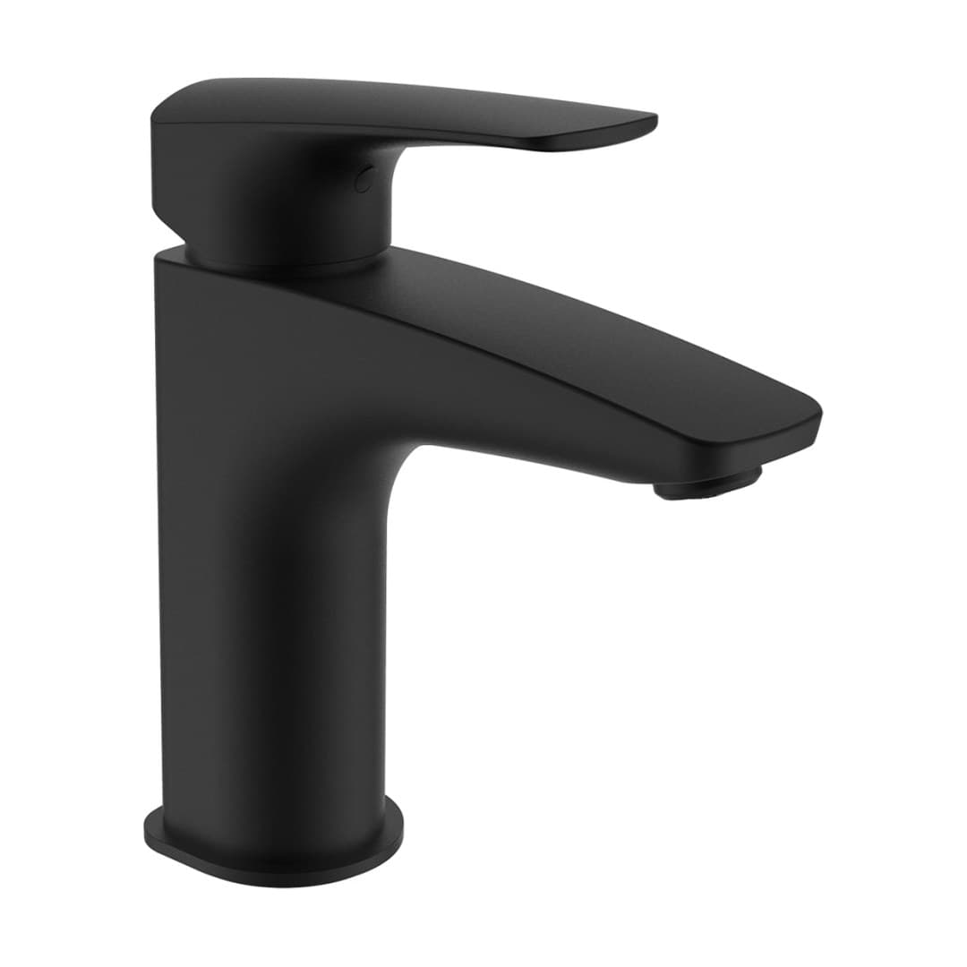 Laufen LAURIN – Μπαταρία Νιπτήρα – προεξοχή 106 mm, Eco+, χωρίς βαλβίδα – PVD Titanium black matt (HF500702428000)