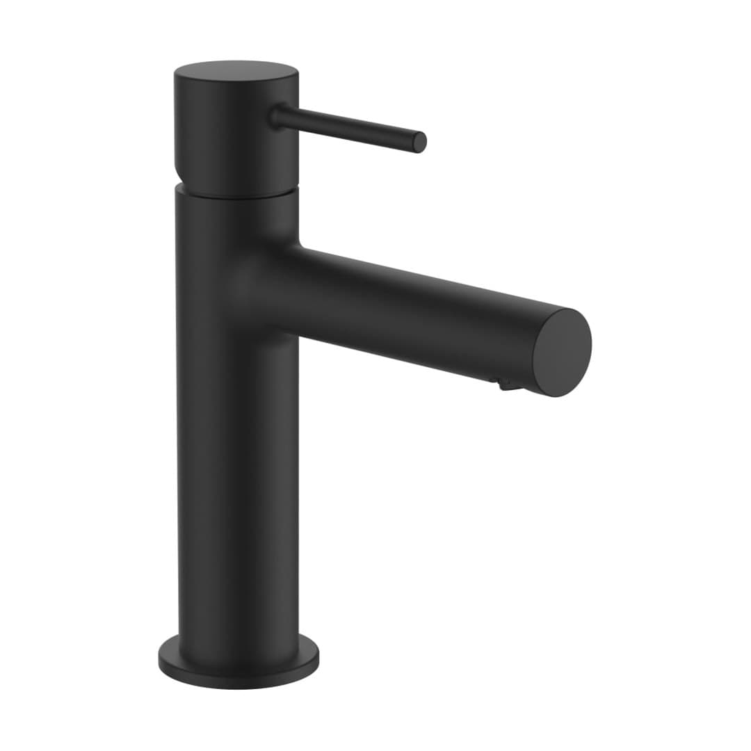 Laufen TWINPLUS SLIM – Μπαταρία Νιπτήρα – προεξοχή 110 mm, χωρίς βαλβίδα – PVD Titanium black matt (HF505402428000)