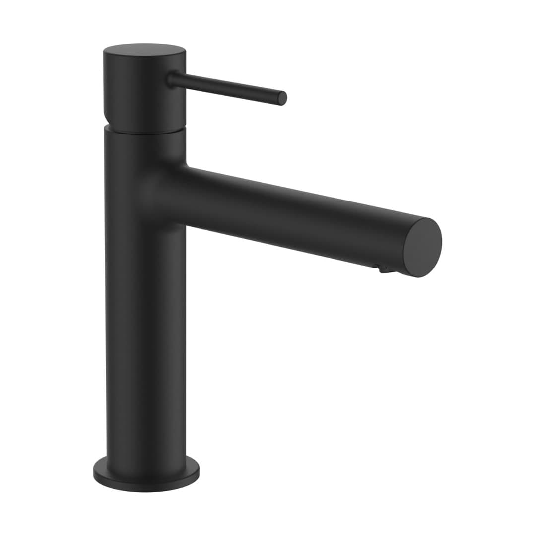 Laufen TWINPLUS SLIM – Μπαταρία Νιπτήρα – προεξοχή 140 mm, χωρίς βαλβίδα – PVD Titanium black matt (HF505404428000)