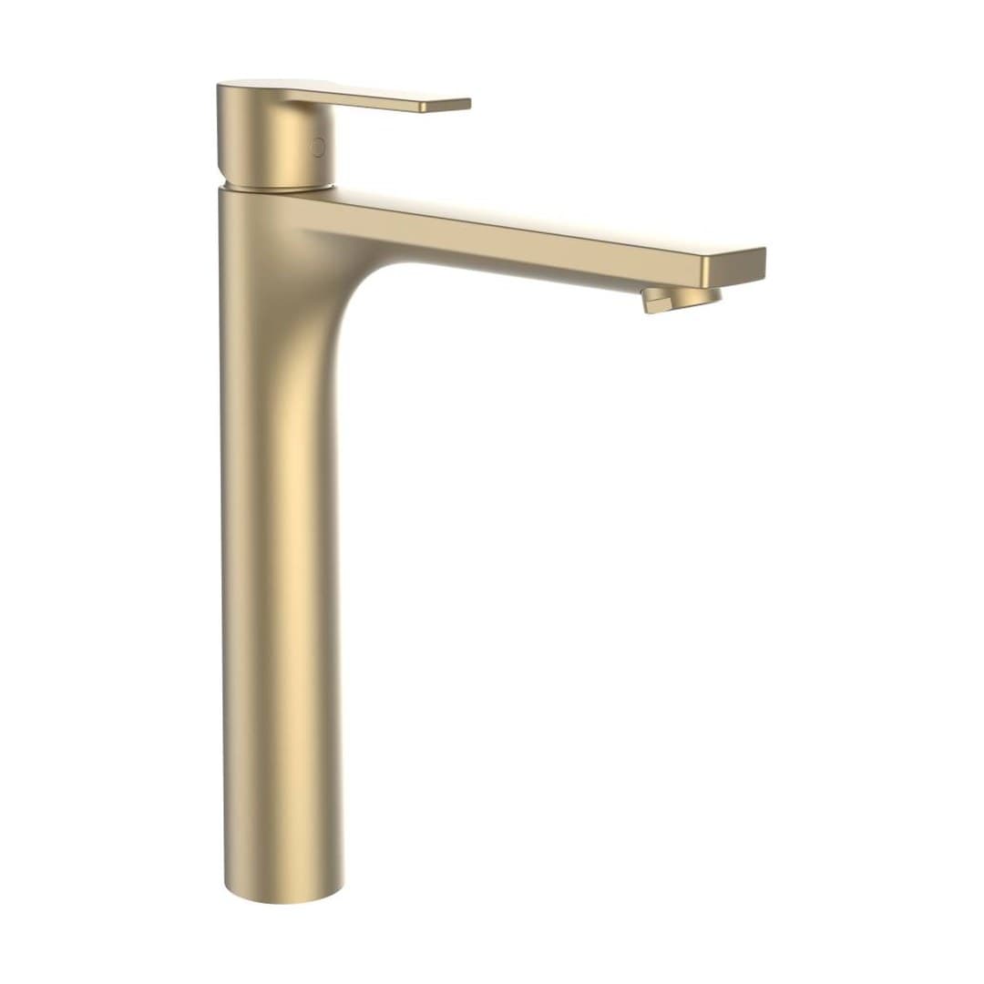 Laufen SWISSTAP – Μπαταρία Νιπτήρα Ψηλή – προεξοχή 185 mm – PVD pale gold matt (HF506114462000)