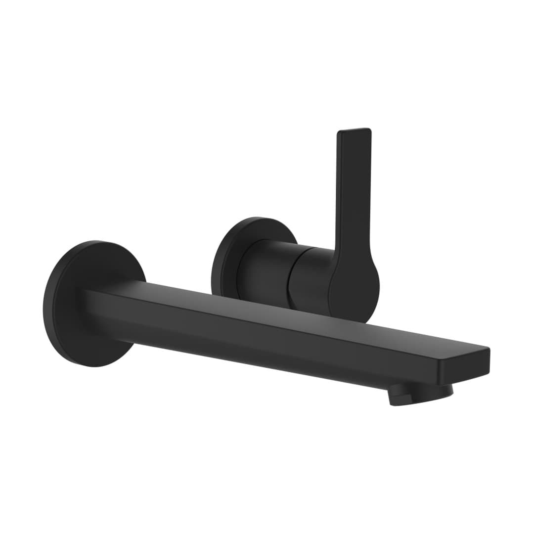 Laufen SWISSTAP – Μπαταρία Νιπτήρα Τοίχου – PVD Titanium black matt (HF506122428000)