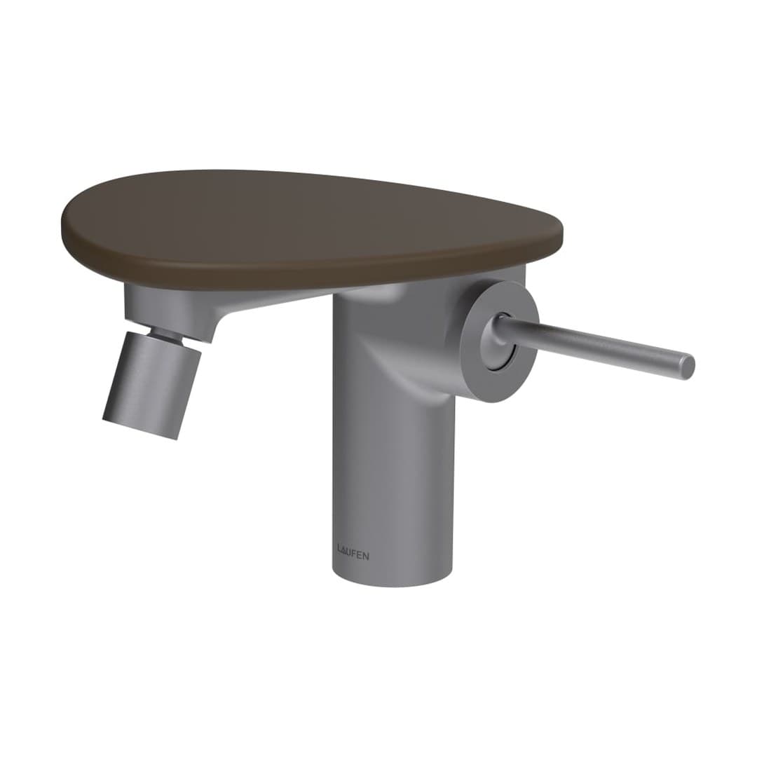 Laufen ADA – Μπαταρία Μπιντέ – δίσκος χωρίς οπή – PVD inox/coffee matt (HF506710504060)
