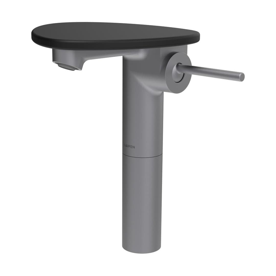 Laufen ADA – Μπαταρία Νιπτήρα Ψηλή – δίσκος χωρίς οπή – PVD inox/black matt (HF506714503060)