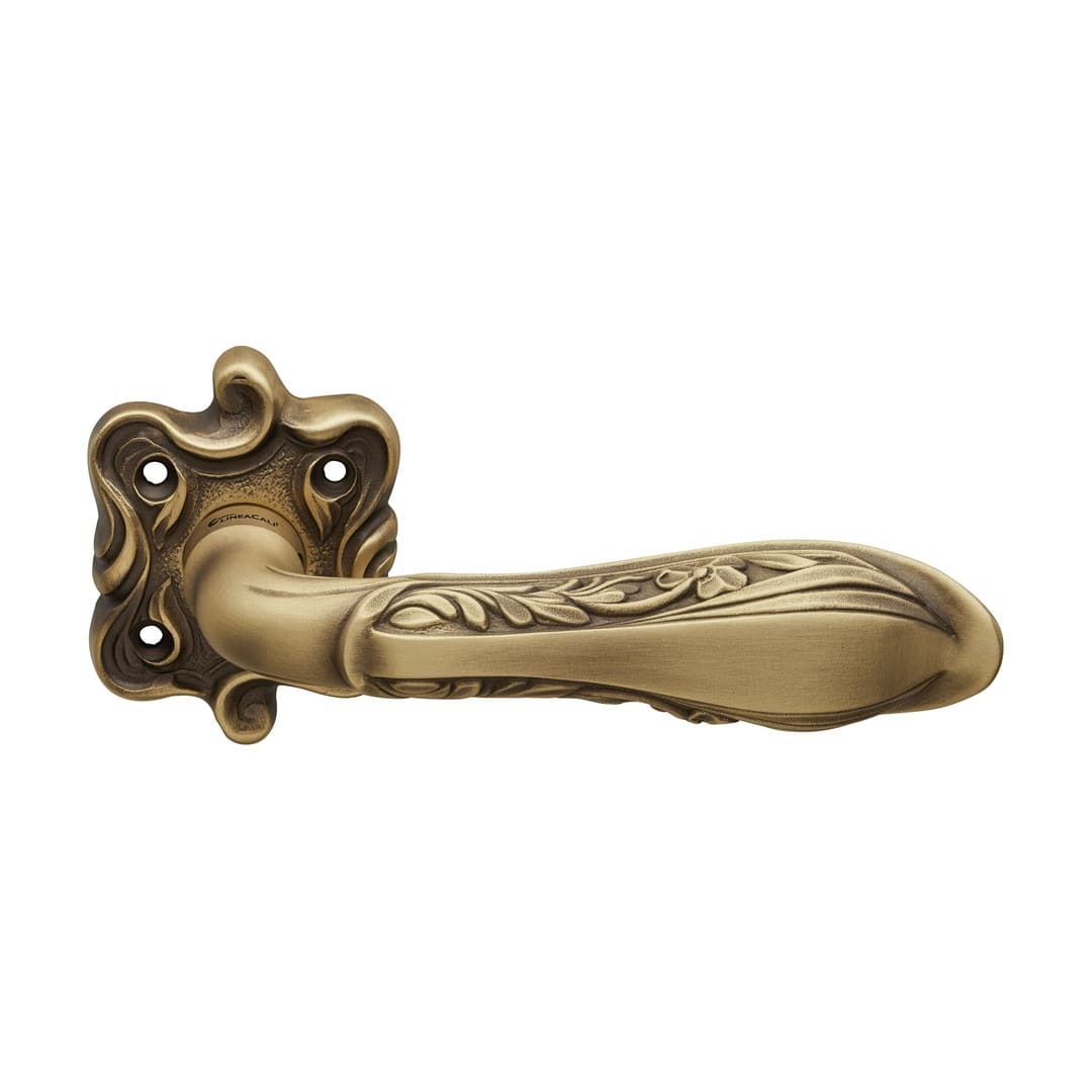 Linea Calì Liberty – Πόμολο Πόρτας Ροζέτα – Door handle on rose art.091 – Patiné mat (1160 RB 091 PM)