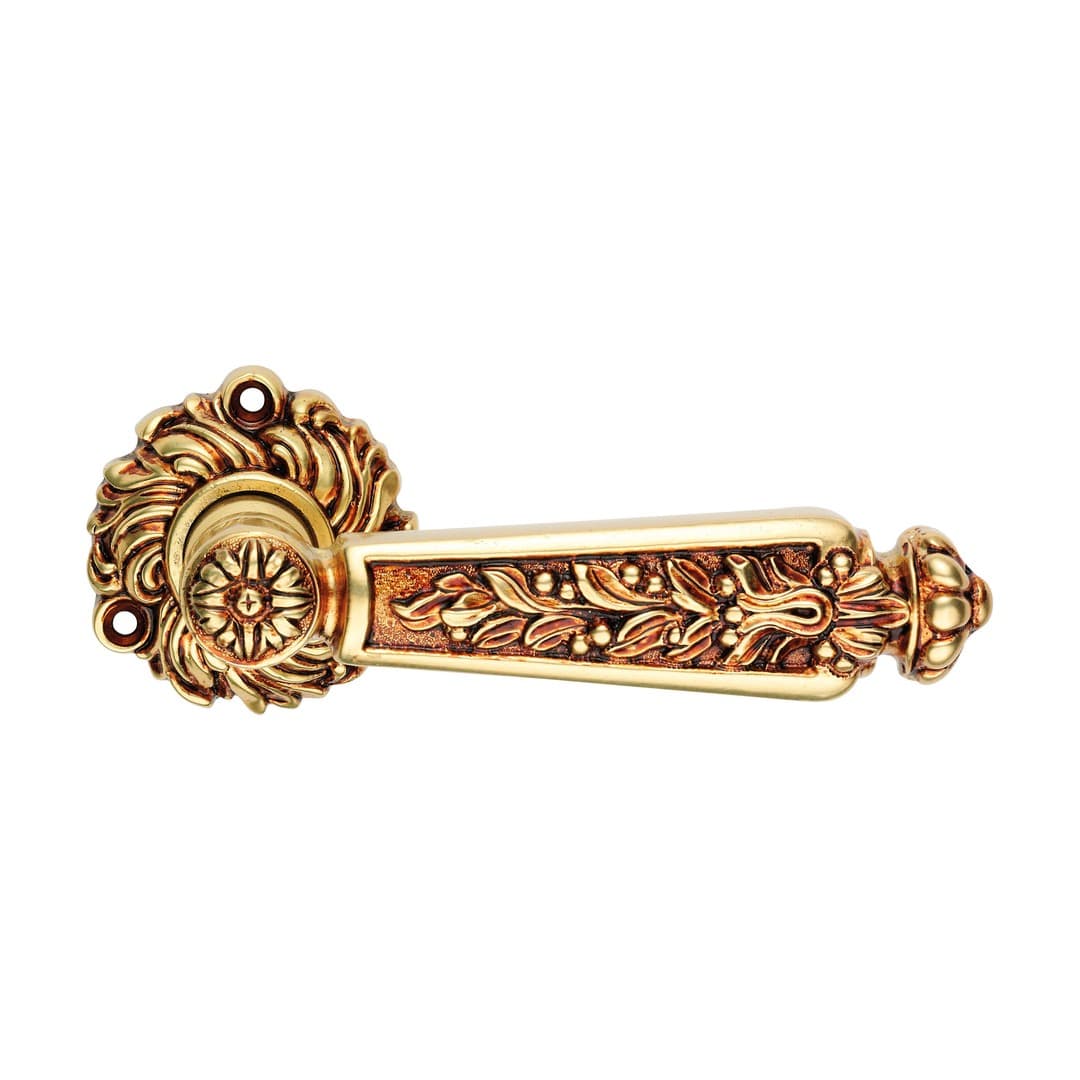 Linea Calì Epoca – Πόμολο Πόρτας Ροζέτα – Door handle on rose art.078 – French gold (1210 RB 078 OF)