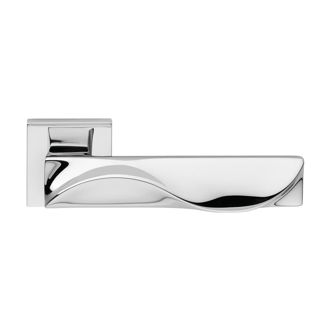 Linea Calì Duna – Πόμολο Πόρτας Ροζέτα – Door handle on rose art.019 – Polished chrome (1410 RB 019 CR)