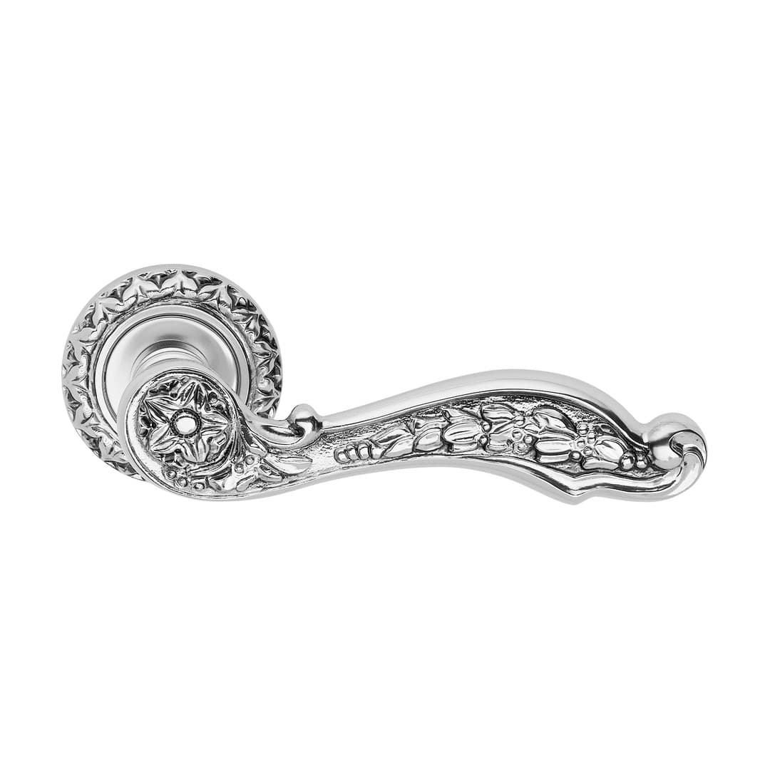 Linea Calì Jardin – Πόμολο Πόρτας Ροζέτα – Door handle on rose art.115 – French black (1560 RB 115 NF)