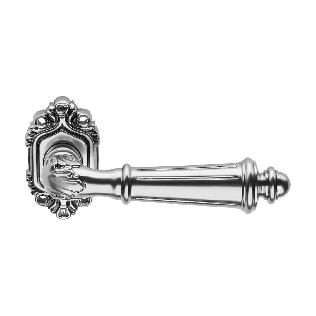 Linea Calì Aida – Πόμολο Πόρτας Ροζέτα – Door handle on rose art. 005 – French black (1610 RB 005 NF)
