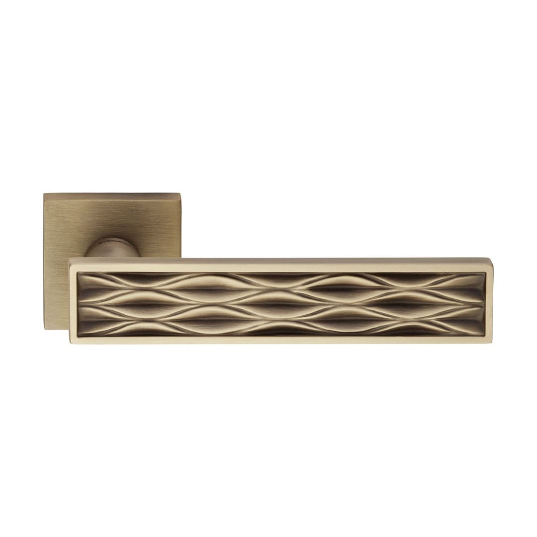 Linea Calì Dynamic – Πόμολο Πόρτας Ροζέτα – Door handle on rose art.019 – Patiné mat (1645 RB 019 PM)