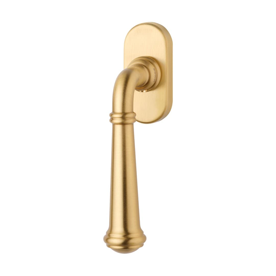 Linea Calì Decor – Πόμολο Παραθύρου – Window handle with DK movement 4 clicks – Satin brass (1790 DK OS)