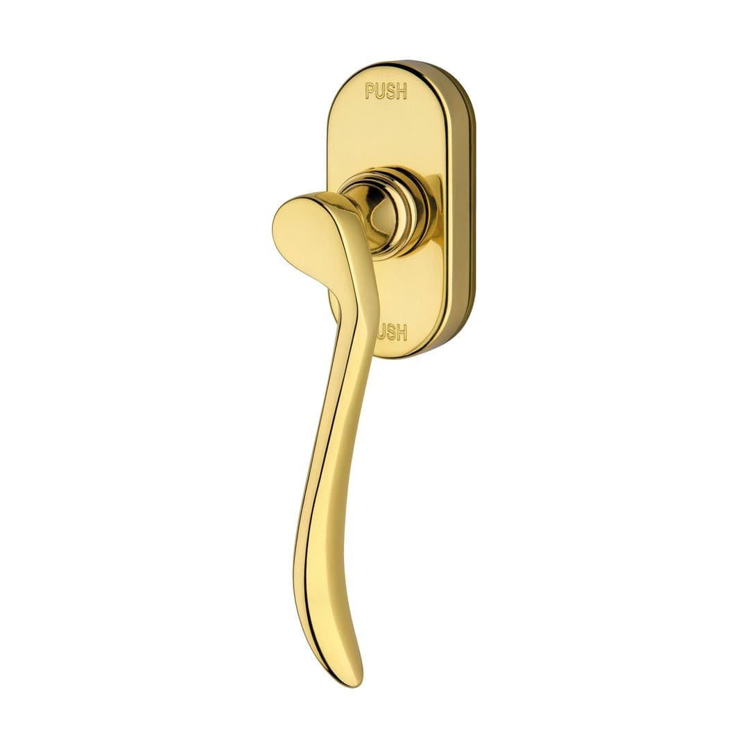 Linea Calì Ibiza – Πόμολο Παραθύρου – Window handle with DK SmartBlock movement – Painted polished brass (545 SK OL)