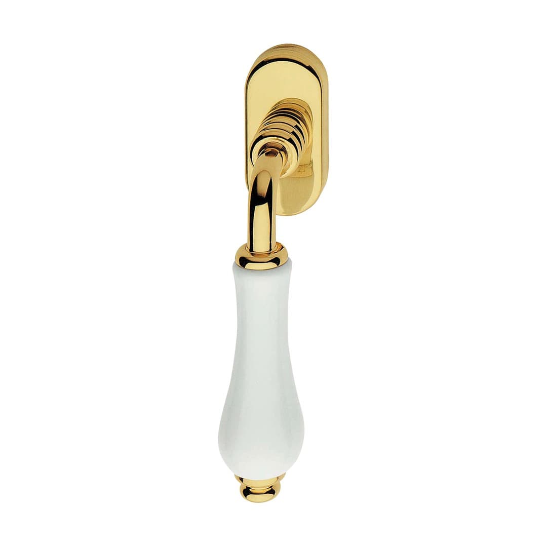 Linea Calì Dalia – Πόμολο Παραθύρου – Window handle with DK movement 4 clicks – Painted polished brass (600 DK OL)