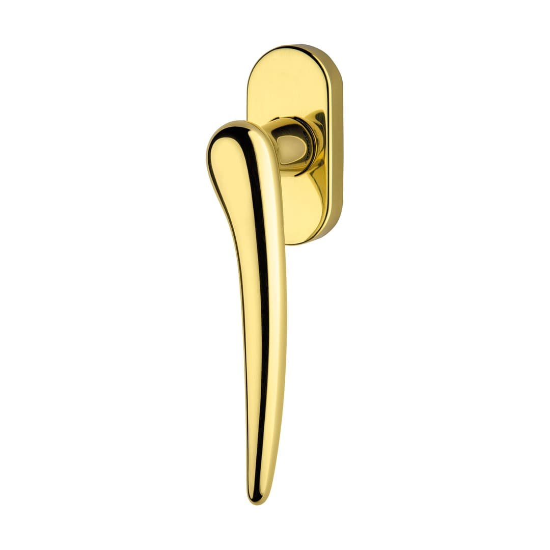 Linea Calì Pin-up – Πόμολο Παραθύρου – Window handle with DK movement 4 clicks – Painted polished brass (925 DK OL)