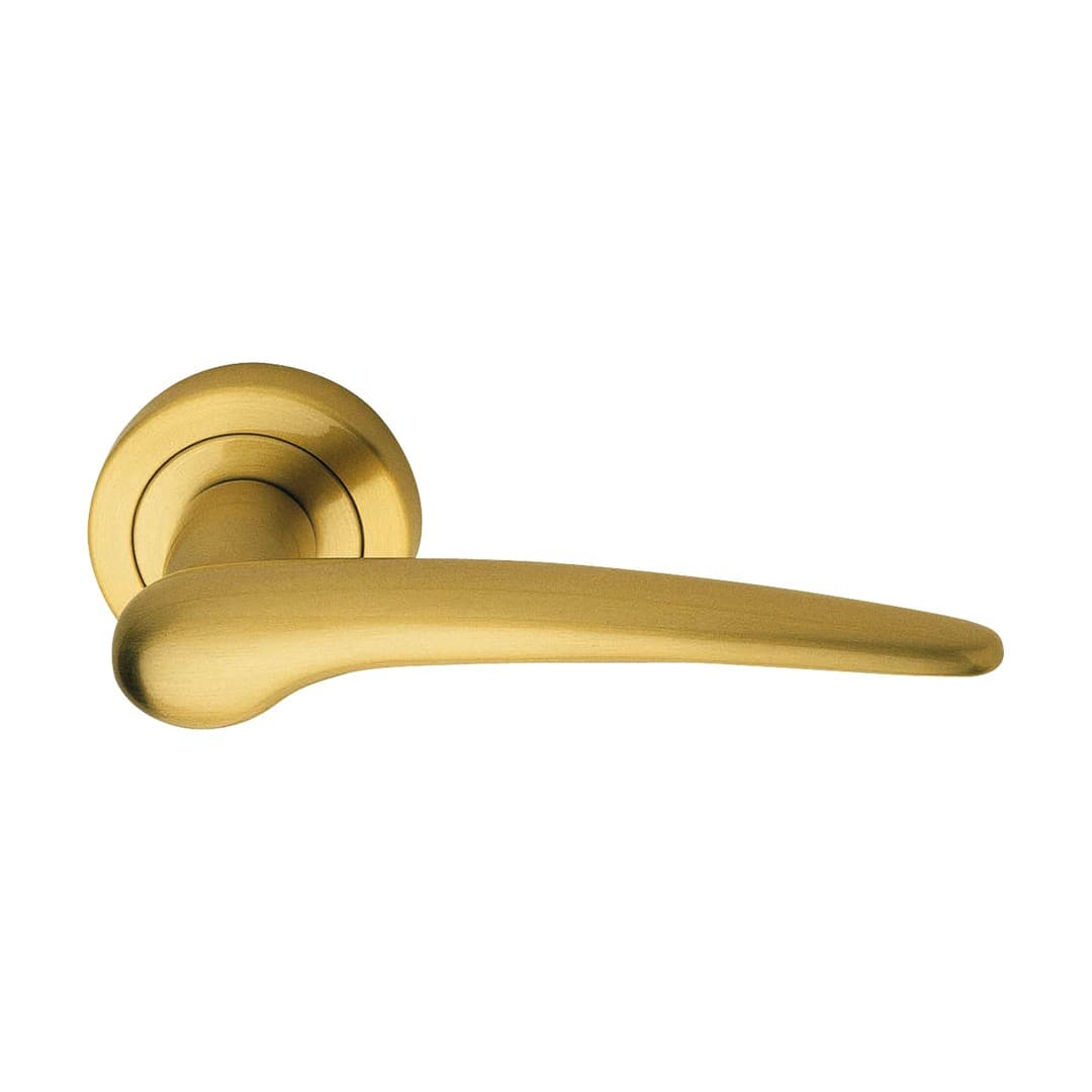 Linea Calì Pin-up – Πόμολο Πόρτας Ροζέτα – Door handle on rose art.102 – Satin brass (925 RB 102 OS)