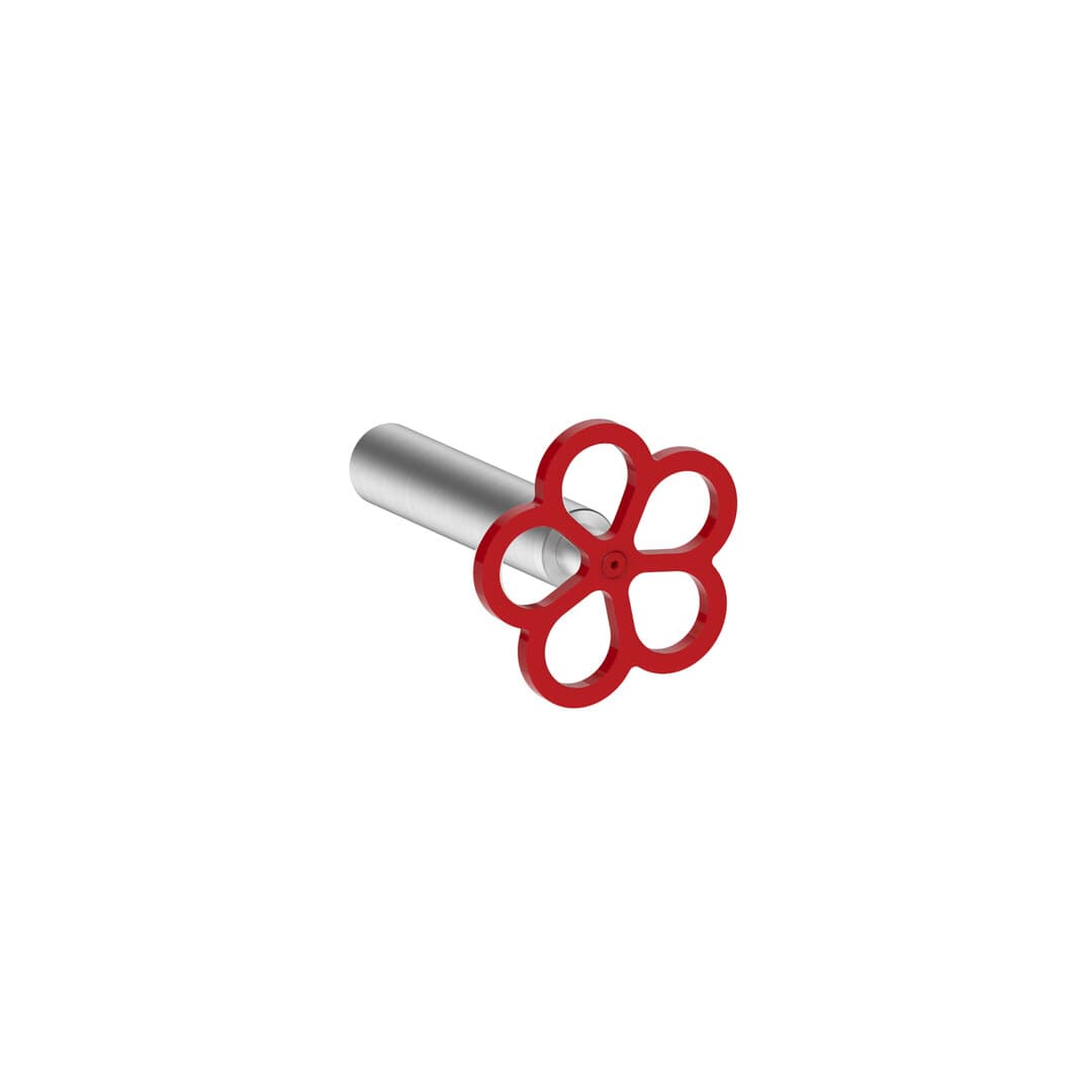 Fantini AW/PIPE – Θήκη Χαρτιού – Brushed Stainless Steel - Red (20O9P909O9)