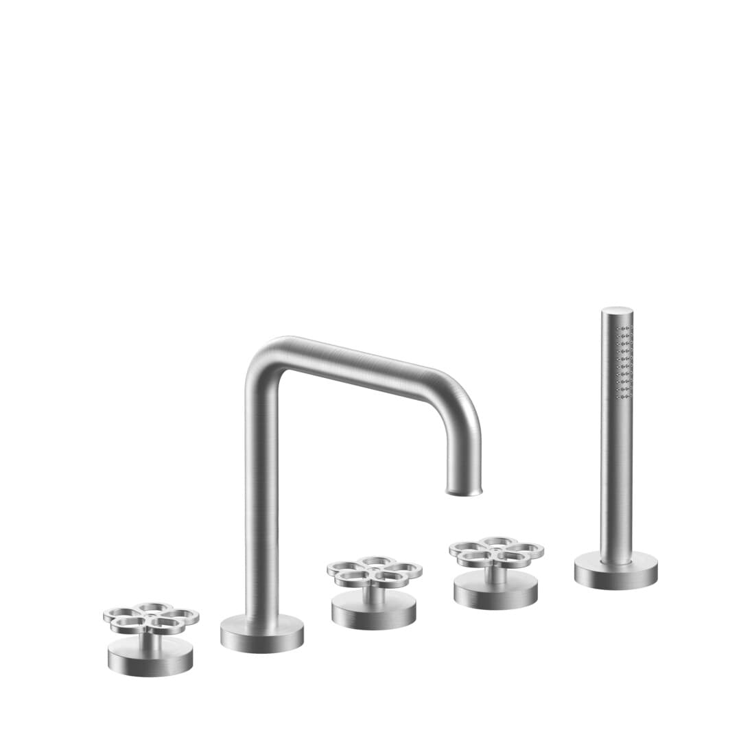 Fantini AW/PIPE – Μπαταρία Μπανιέρας Πάγκου – Brushed Stainless Steel (2093T465O9)