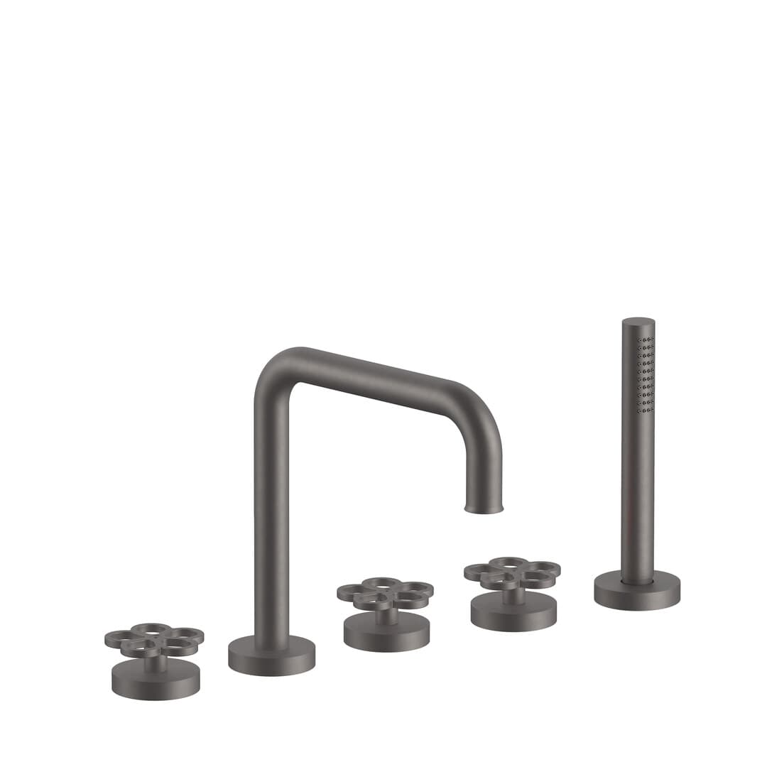 Fantini AW/PIPE – Μπαταρία Μπανιέρας Πάγκου – Matt Gun Metal PVD (20P5T465O9)