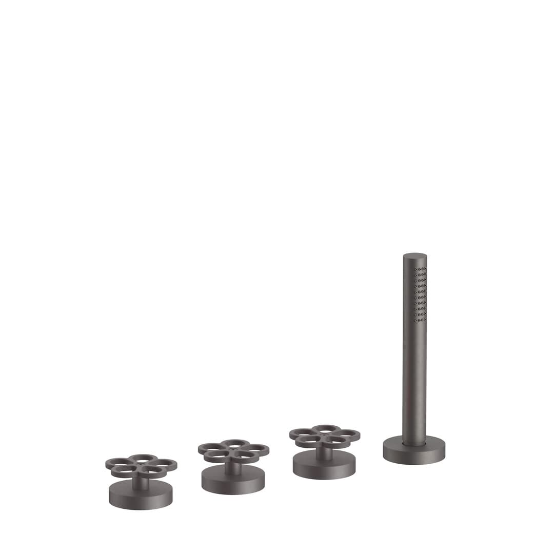 Fantini AW/PIPE – Μπαταρία Μπανιέρας Πάγκου – Matt Gun Metal PVD (20P5T467O9)