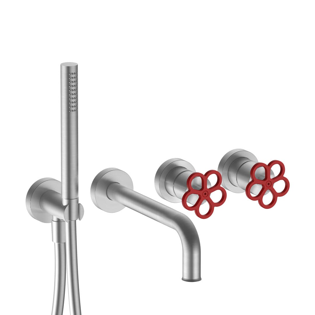 Fantini AW/PIPE – Μπαταρία Λουτρού – Brushed Stainless Steel (2093T521BO94400R021A)