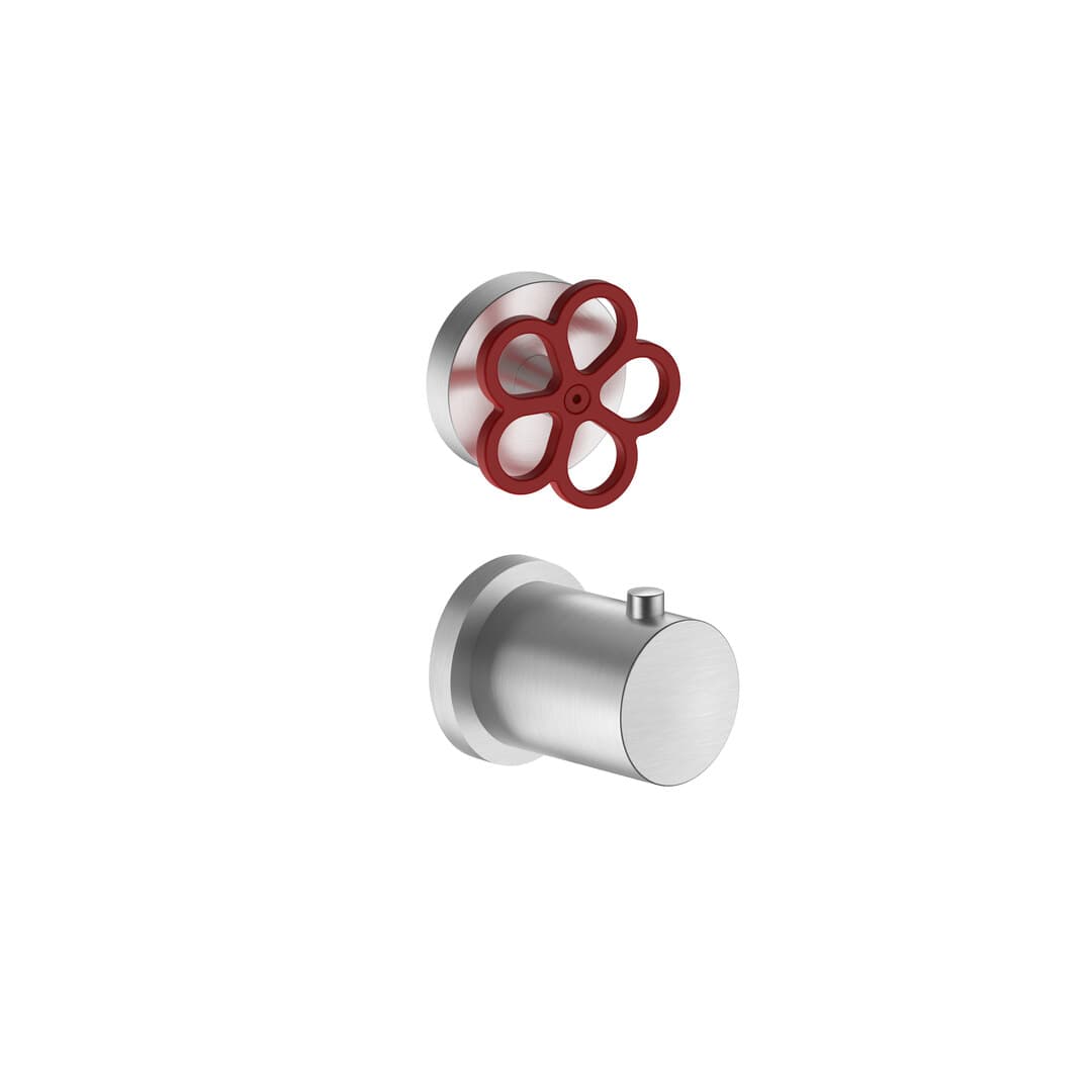 Fantini AW/PIPE – Σετ Μπαταρίας Εντοιχισμού – Brushed Stainless Steel (2093T523BO94400M523A)