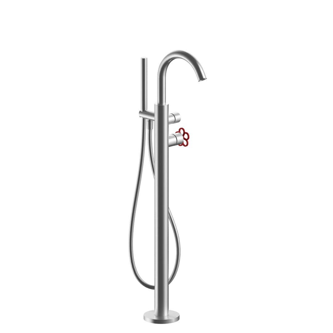 Fantini AW/PIPE – Σετ Μπαταρίας Εντοιχισμού – Brushed Stainless Steel (2093T580BO94400R080A)