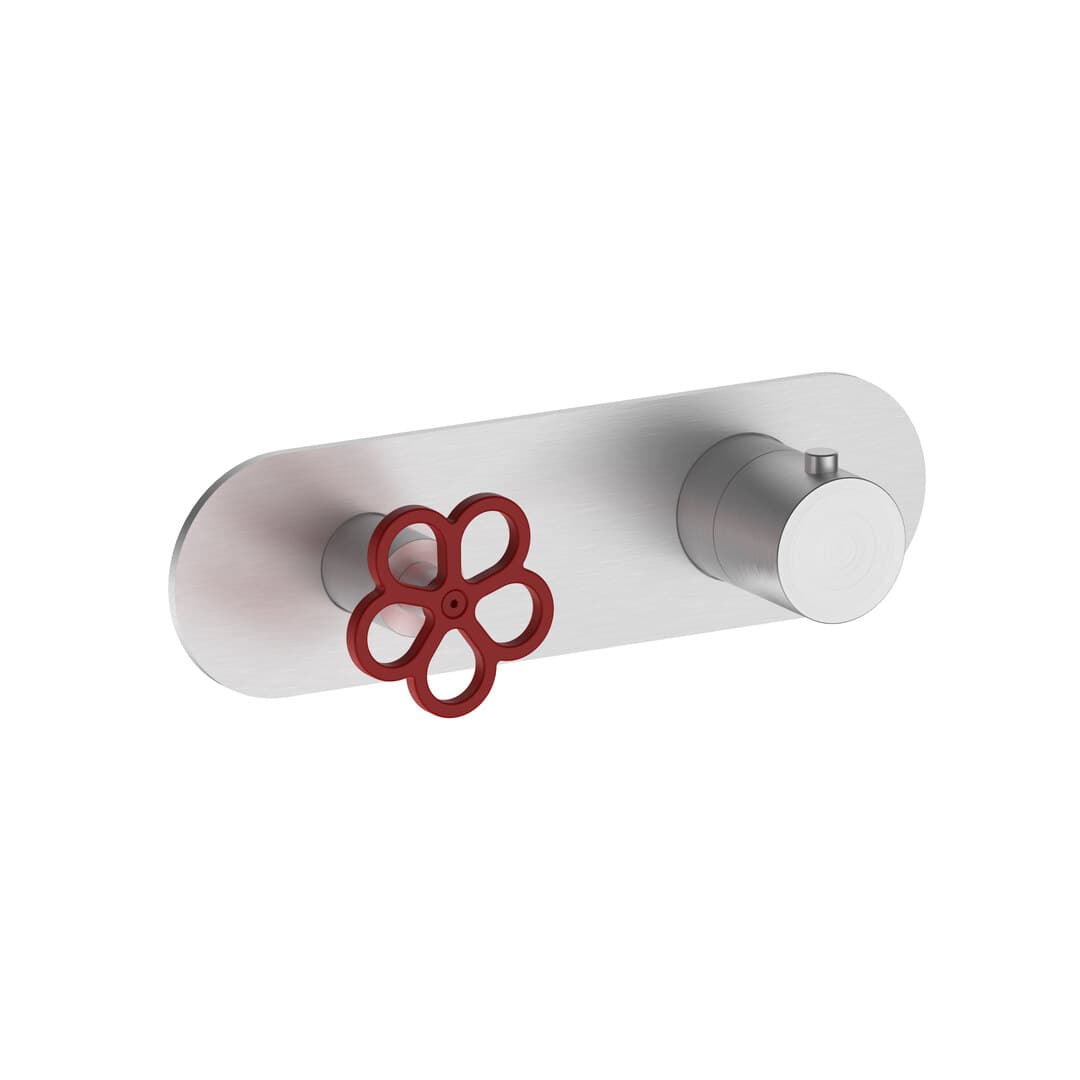 Fantini AW/PIPE – Σετ Μπαταρίας Εντοιχισμού – Brushed Stainless Steel (2093T772BO91900D372A)