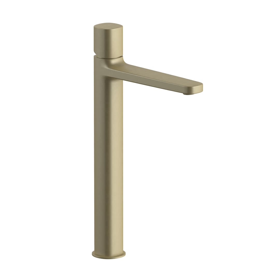 Fantini Lamé – Μπαταρία Νιπτήρα Ψηλή – Matt British Gold PVD (24P6M006WF)