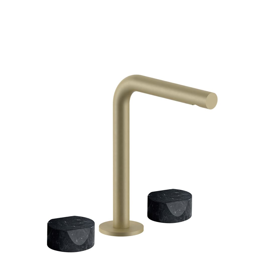 Fantini AF/21 – Μπαταρία Νιπτήρα Ψηλή – Matt British Gold PVD (27P6A206WFCY)