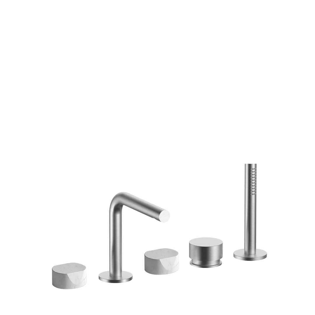 Fantini AF/21 – Μπαταρία Μπανιέρας Πάγκου – Brushed Stainless Steel (2793A265CX)