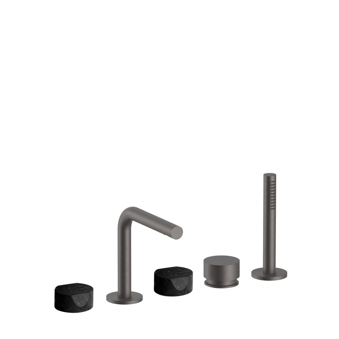 Fantini AF/21 – Μπαταρία Μπανιέρας Πάγκου – Matt Gun Metal PVD (27P5A265CY)