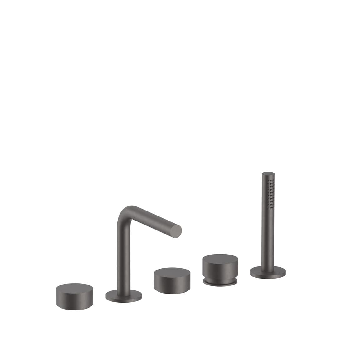 Fantini AF/21 – Μπαταρία Μπανιέρας Πάγκου – Matt Gun Metal PVD (27P5A265)