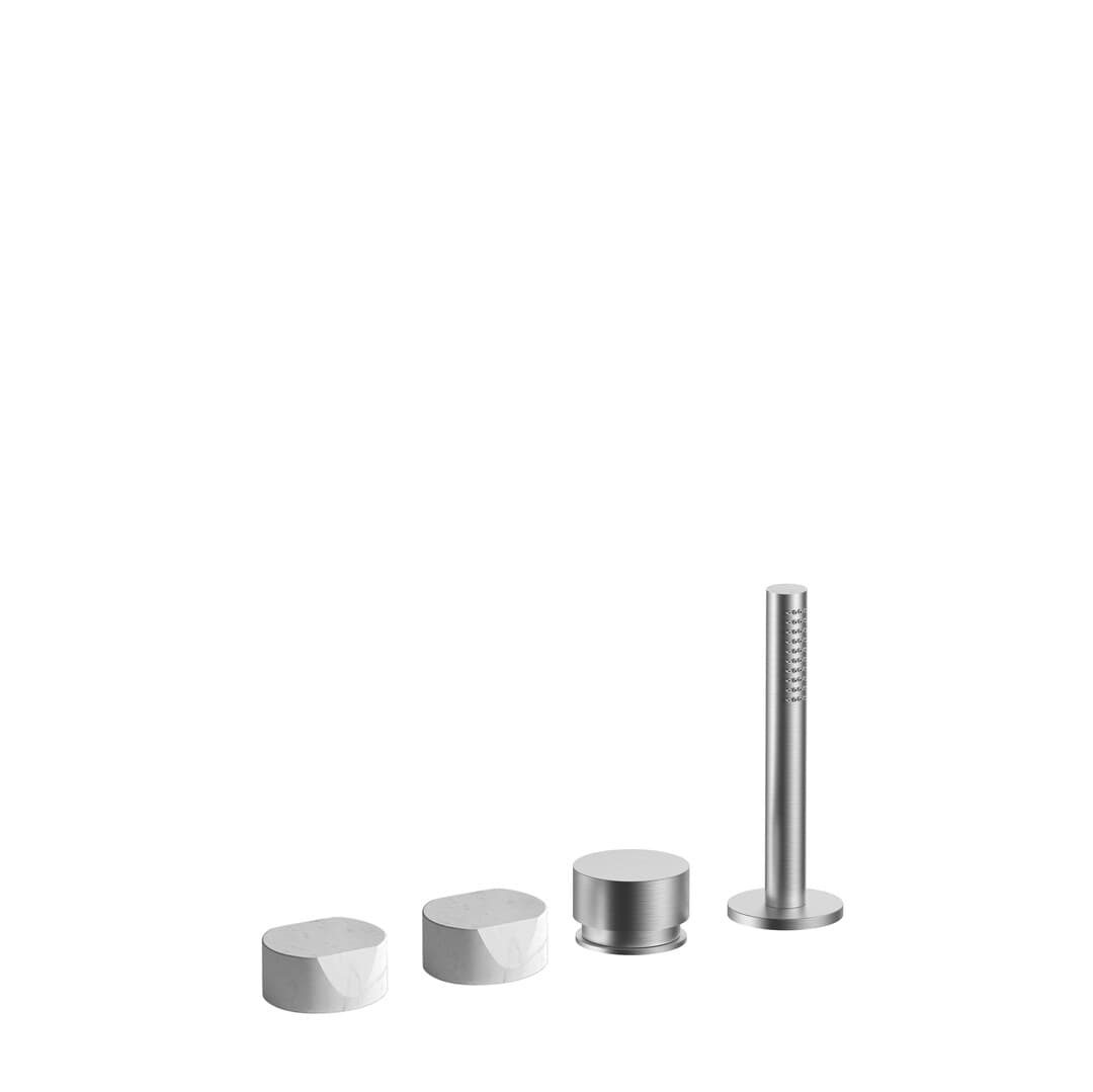 Fantini AF/21 – Μπαταρία Μπανιέρας Πάγκου – Brushed Stainless Steel (2793A267CX)