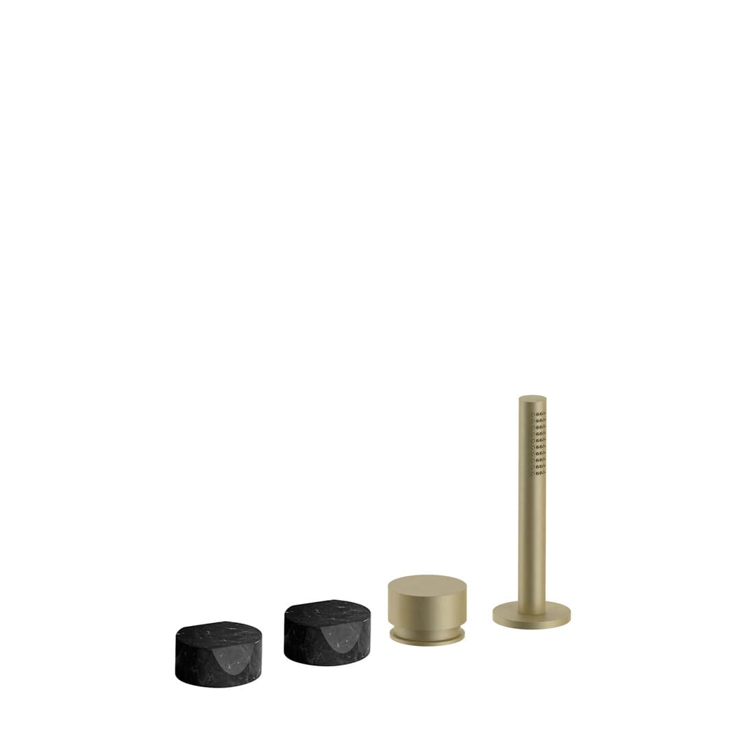 Fantini AF/21 – Μπαταρία Μπανιέρας Πάγκου – Matt British Gold PVD (27P6A267CY)