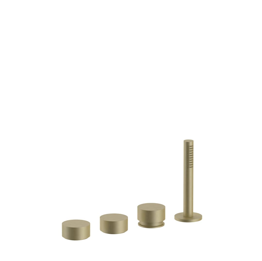 Fantini AF/21 – Μπαταρία Μπανιέρας Πάγκου – Matt British Gold PVD (27P6A267)