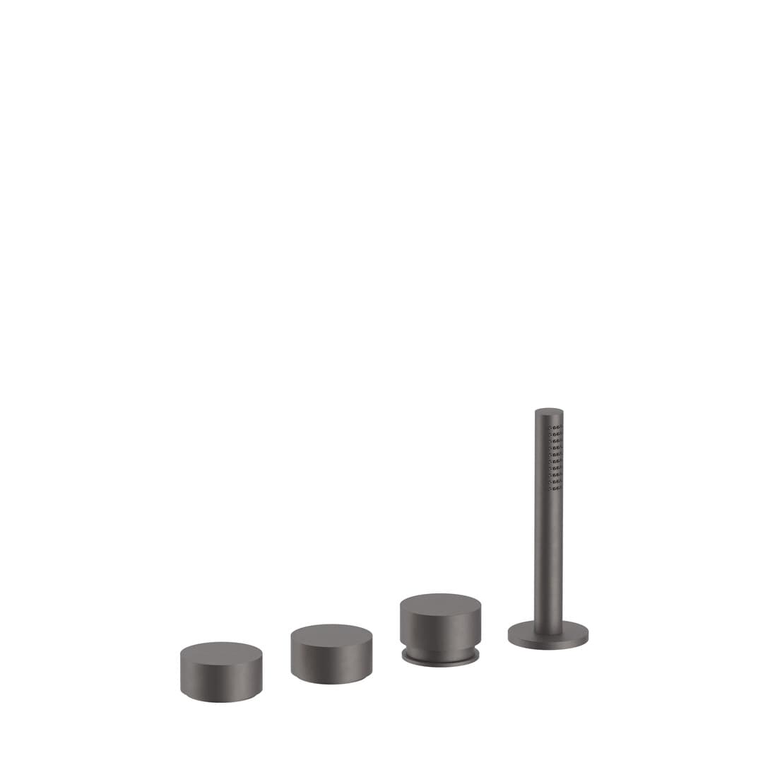 Fantini AF/21 – Μπαταρία Μπανιέρας Πάγκου – Matt Gun Metal PVD (27P5A267)