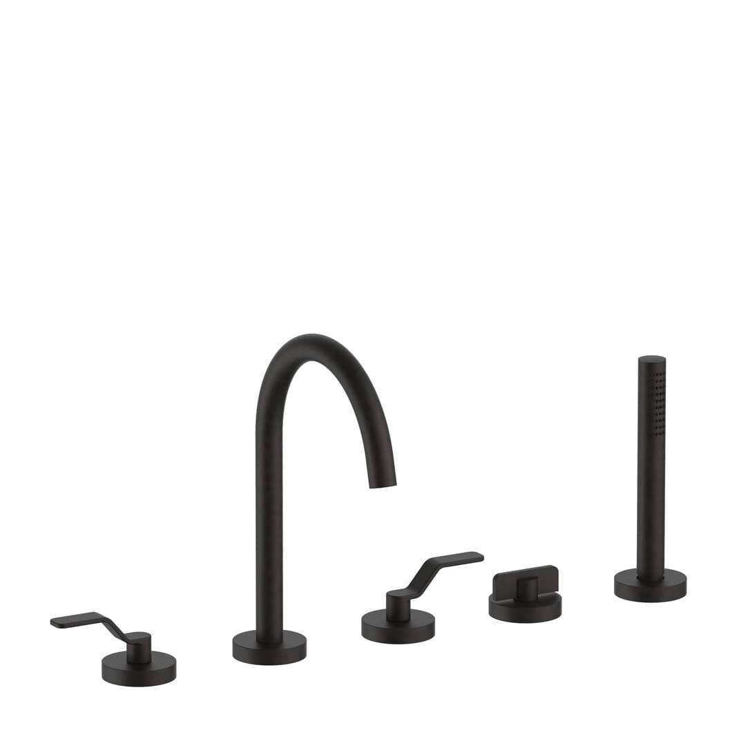Fantini AL/GARDEN – Μπαταρία Λουτρού Πάγκου – Deep Black PVD (28S1Y465)